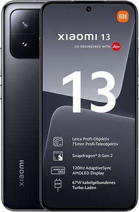 Productafbeelding Xiaomi 13 (256 GB, Black, 6.36", Dubbele SIM, 50 Mpx, 5G)