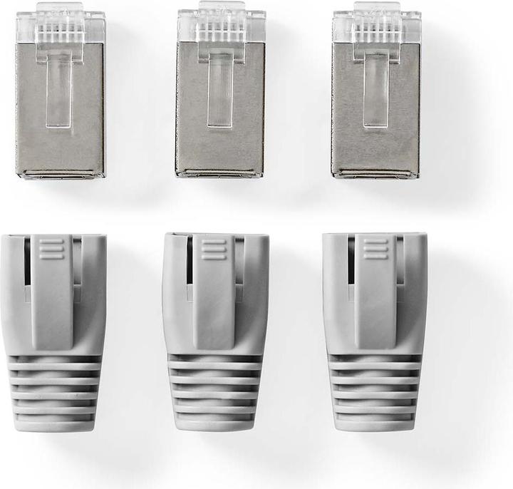Immagine prodotto Nedis CCBW89370GY Spina RJ45 passante FTP CAT6 fissa/stranded diritta placcata oro 10 pz. (F/UTP, CAT6, 10 m)