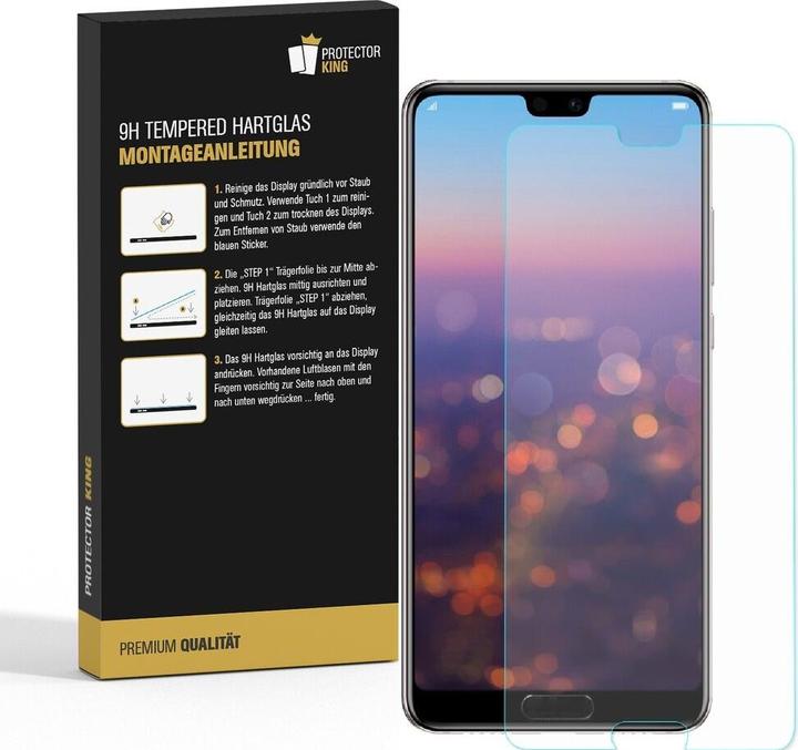 Actual product image Protectorking 1x 3D A++ real tempered 9H armoured glass CLEAR (1 Piece, Honor 10)