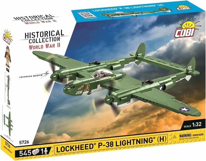 Actual product image Cobi Lockheed P H Lightning pcs