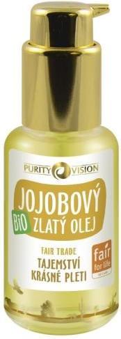 Immagine prodotto Purity Vision - Olio di jojoba dorato biologico - Commercio equo e solidale - Volume: 45 ml (Olio corpo, 45 ml)
