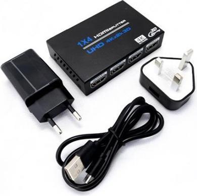 Actual product image ADI 4K UHD HDMI splitter 1 HDMI input - 4 HDMI outputs