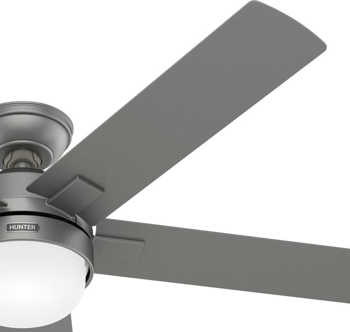Produktbild Hunter Fans Deckenventilator Zeal Silber mit Licht & Fernbedienung (45.70 dB)