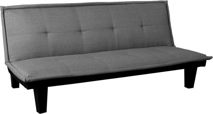 Mendler 3er-Sofa, Couch Schlafsofa Gästebett Bettsofa Klappsofa, Schlaffunktion 170x100cm Textil, dunkelgrau (Bettsofa)
