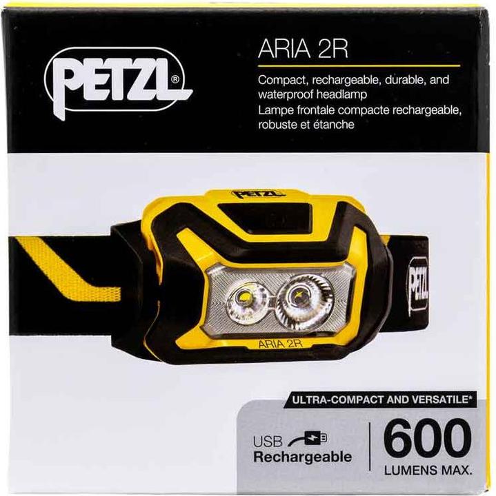 Produktbild Petzl ARIA 2R Kopflampe Schwarz / gelb (600 lm)
