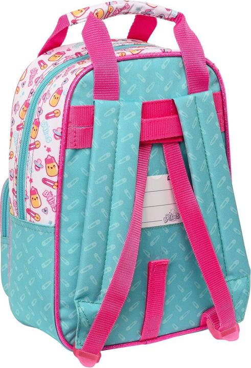 Image du produit The Bellies Sac à dos scolaire 20 x 28 x 8 cm Violet turquoise Blanc