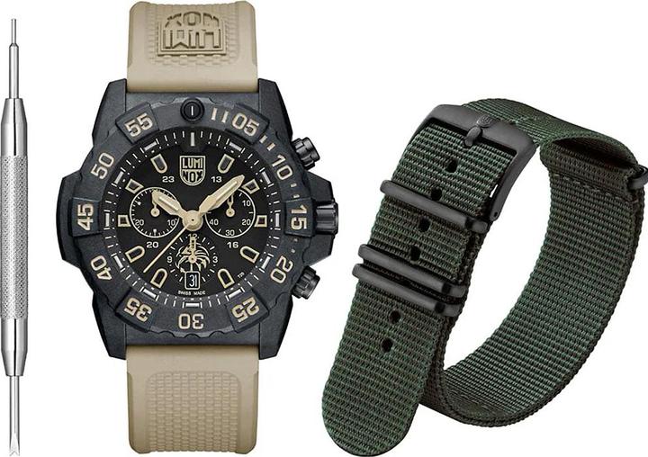 Produktbild Luminox XS.3590.NSF.SET Herrenuhr Navy Seal Foundation Chronograph Set 45mm 20ATM (Chronograph, 45 mm)