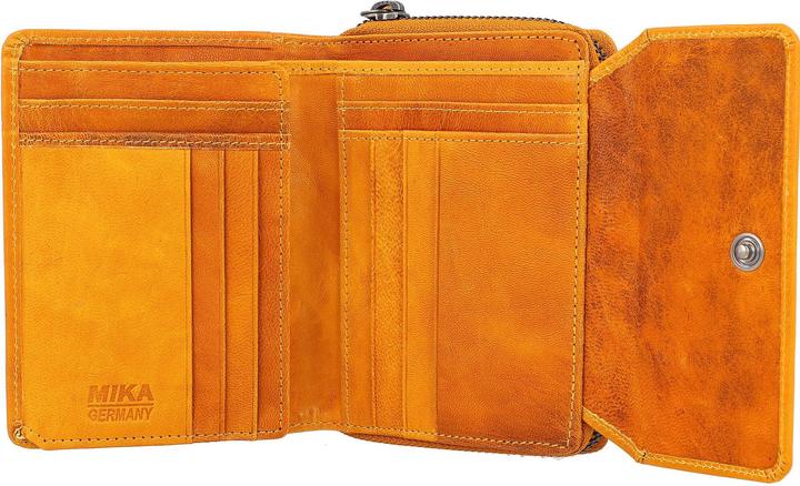 Image du produit Mika Porte-monnaie pour femme, en cuir, couleur : jaune