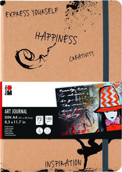 Actual product image Marabu Notebook "Art Journal", DIN A4, 180 gsm, 72 sheets (A4)