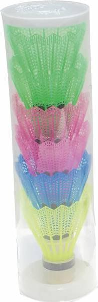 Actual product image Idena Shuttlecocks assorted colours set of 6