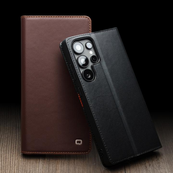 Produktbild QiAlino Hülle Flip Matt Wallet (Samsung Galaxy S25 Ultra)