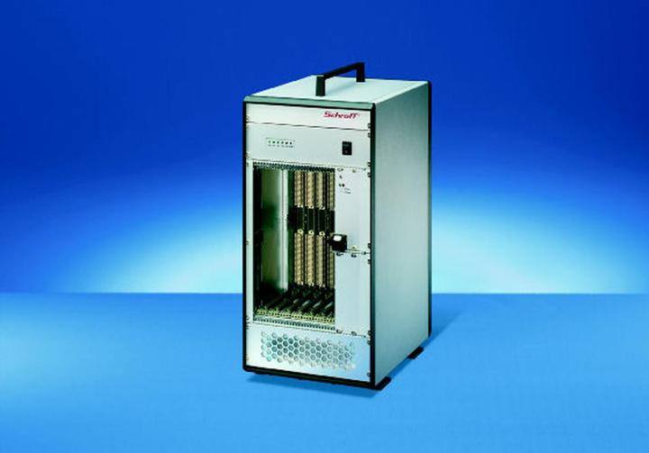 Actual product image Schroff 7 Slot, with Rear I/O - RATI/PRO TOWER 5HE 84TE 300T