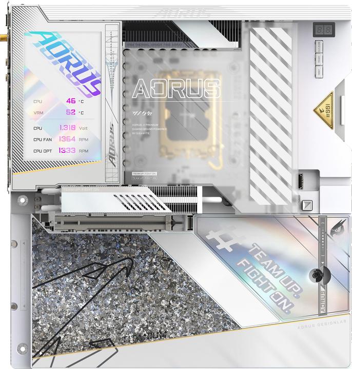 Actual product image Gigabyte Z790 AORUS XTREME X ICE (LGA 1700, Intel Z790 Express, E-ATX)