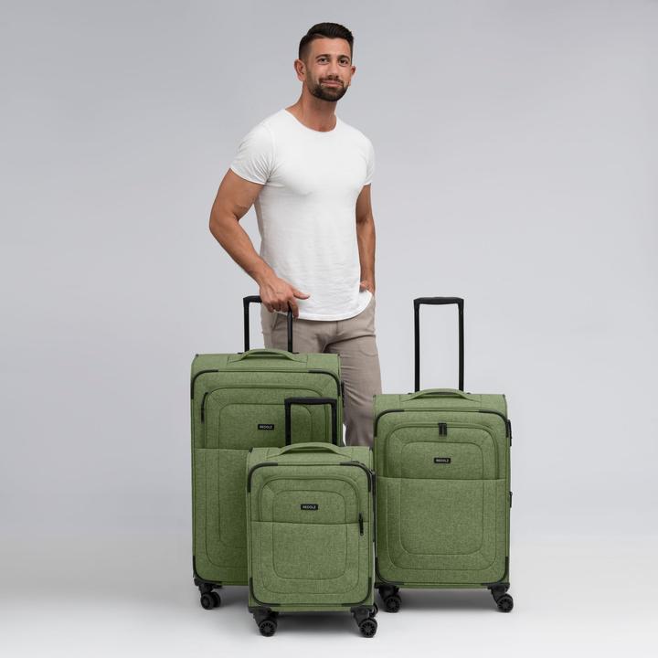 Actual product image Redolz Essentials 12 THREE SET 4-wheel suitcase set, 3-piece, with stretch fold (201 l, XL (from 140l))
