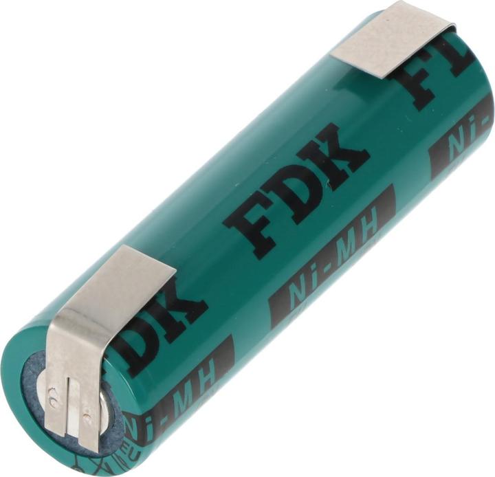 Produktbild Sanyo Akku Flat Top, Lötfahne U-FORM (1 Stk., AA, 1650 mAh, Akku)