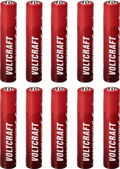 Productafbeelding Voltcraft VC-16108025 Mini (AAAA)-Batterie Mini (AAAA) Alkali-Mangan 1.5 V 500 (10 Pcs., AAAA, 500 mAh)