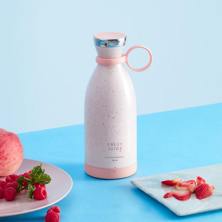 Actual product image PhoneLook Fresh Juice Smoothie Maker mixeur 350ml portable blender avec station de charge à induction USB