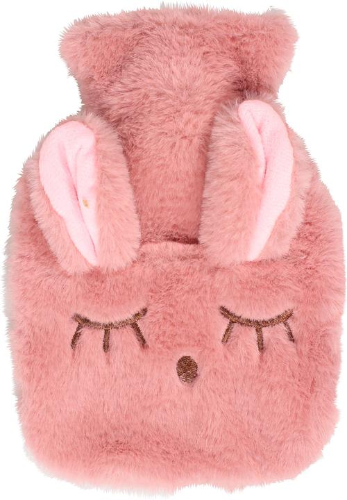 PhoneLook Kleine mini Wärmeflasche mit niedlicher Hasen Hülle mit weichem Fell t (1 l)