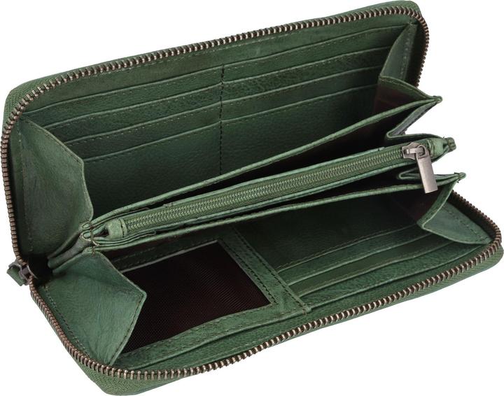 Actual product image Greenburry Vintage Washed Wallet Leather 19 cm