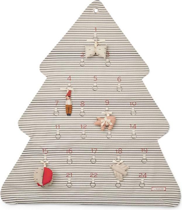 Actual product image Liewood Advent Calendar Christmas Gift Calendar Natalie Stripes Sandy / Classic navy