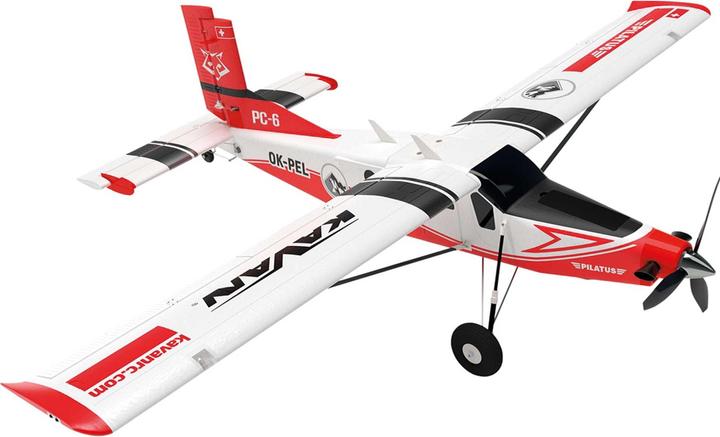 Immagine prodotto Kavan Pilatus PC-6 Porter 1500mm ARF - rosso (Elicottero in scala)