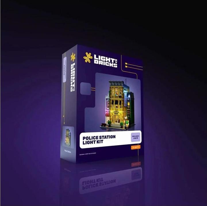 Actual product image Light my bricks LMB 2.0 LEGO® 10278# Police Station Light Kit