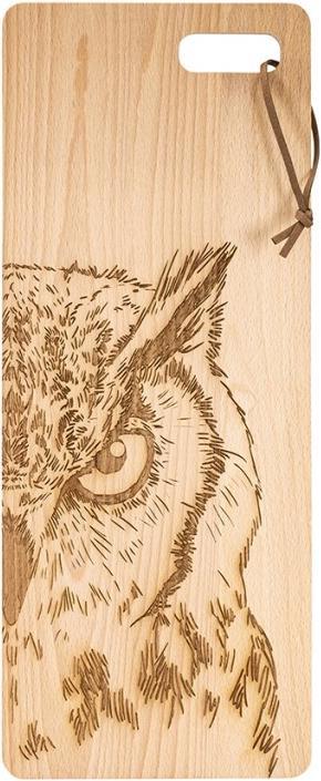 Actual product image Kadastar Owl Zoom Wooden Board Beech50 x 20 x 15 cm