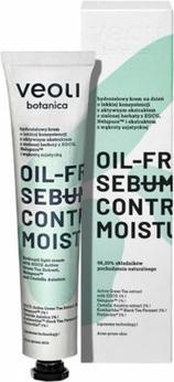 Veoli Botanica Oil-Free Sebum Control Moisturizer hydrogel cream to soothe imperfections and (50 ml, Tagescreme)