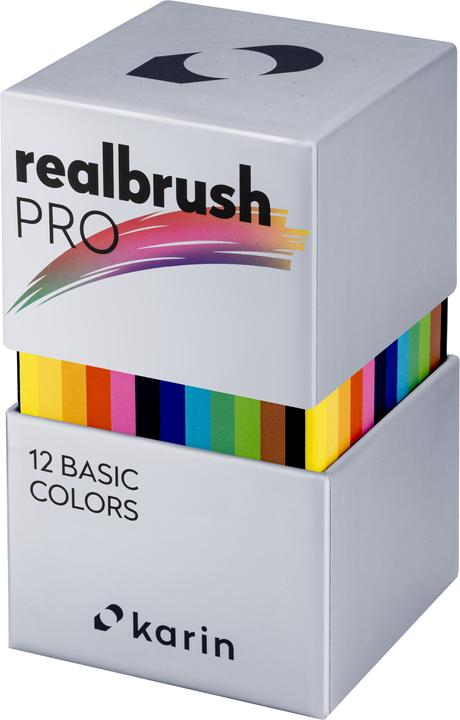 Produktbild Karin Real Brush Pen Pro 0.4mm (Mehrfarbig, 12 x)