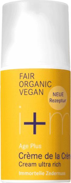 Produktbild i+m Naturkosmetik Ultra reichhaltige BIO-Crème de la Crème Immortelle & Zedernuss - 30ml - i+m (30 ml, 24h Creme)