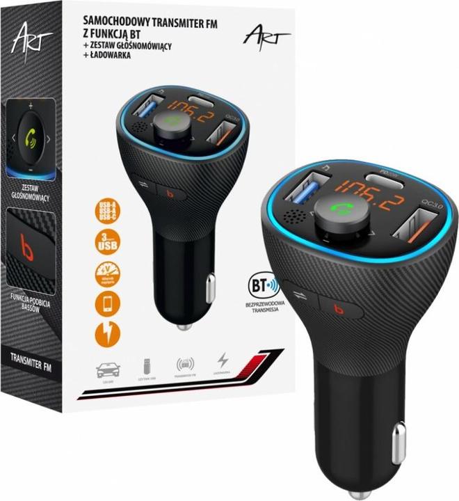 Immagine prodotto Art Trasmettitore FM MP3 per auto con BT, USB FM-73