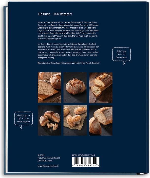 Actual product image Die 100 besten Brote (German, Marcel Paa, 2022)