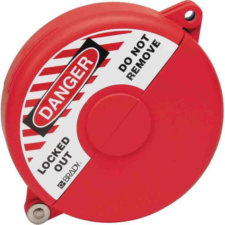 Immagine prodotto Brady GVLO 6.5-10, rosso, valvola di chiusura a via diritta 165-254 mm (065563)