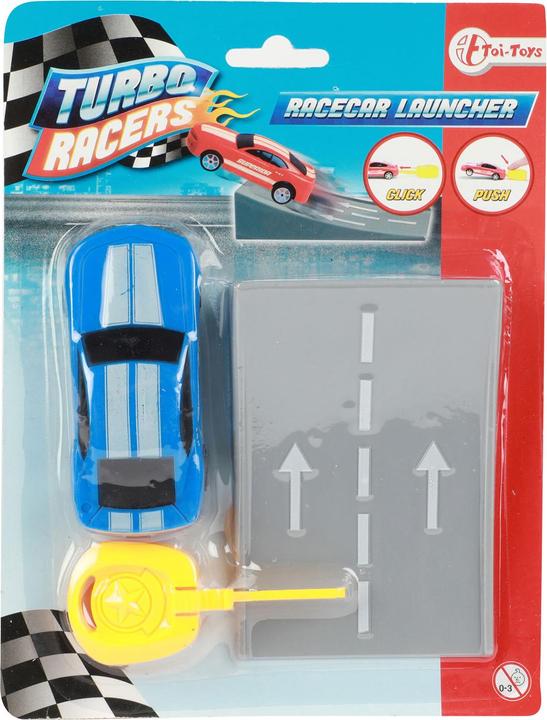 Produktbild Toi-Toys Turbo Racers schiessendes Rallyeauto mit Rampe