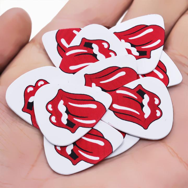 Image du produit JTI Médiators Rollingstones en pack de 10 - Accessoires Guitare (1 x, 0.71 mm)