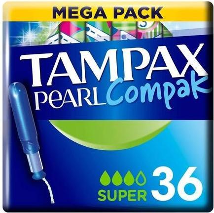 Actual product image Tampax Perle Compak Tampon Super 36 Uds (36 x)