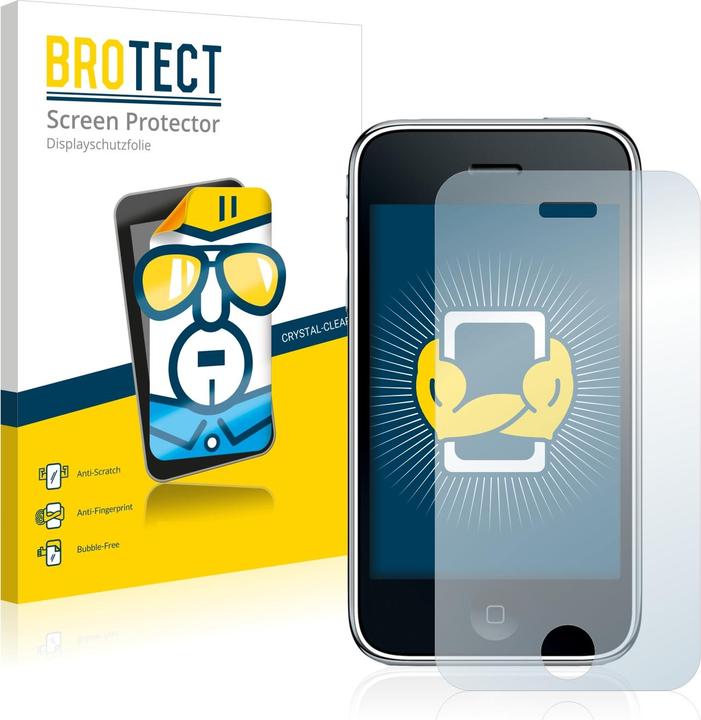 Produktbild BROTECT Schutzfolie Displayschutz Klar (2 Stück, Apple iPhone 3GS)