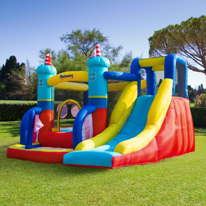Immagine prodotto Outsunny Hüpfburg Oxford-Gewebe, Polyester-Gewebe mehrfarbig