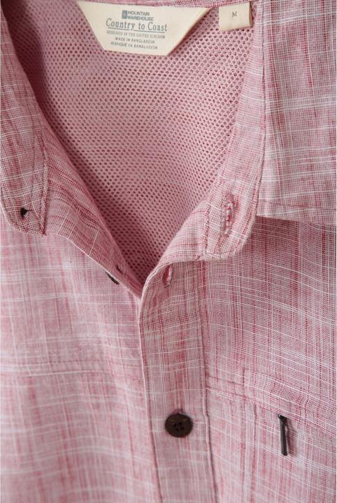 Actual product image Mountain Warehouse Mens Coconut Slub Short-Sleeved Shirt (S)
