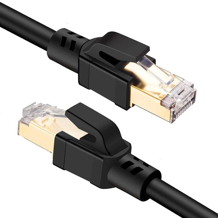 Actual product image Hermex Network cable patch cable Ethernet LAN cable RJ45 Cat. 8 - 3.0m (PiMF, CAT8.1, 3 m)