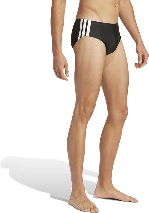Produktbild adidas Herren 3 Stripes Swim Trunks, Black/White, L (L)