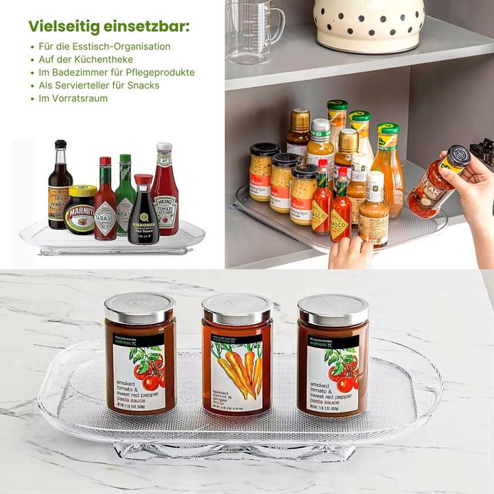 Produktbild Hermex Kühlschrank-Drehteller Drehplatte Aufbewahrungs-Tablett Organizer