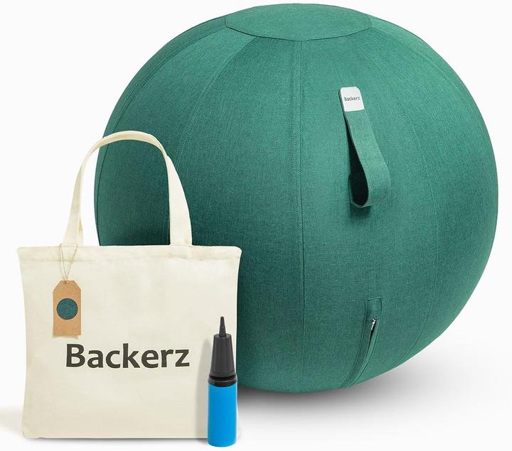 Image du produit Backerz Ergonomischer Sitzball mit waschbarem Leinenbezug (65 cm)
