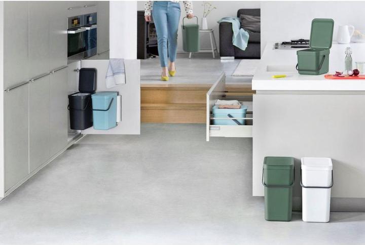 Actual product image Brabantia Compost bin Sort & Go 6 l, light gray (6 l)
