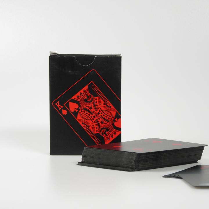 Actual product image PhoneLook Jeu de cartes poker Black Diamond Cartes étanches et résistantes en PVC Mat
