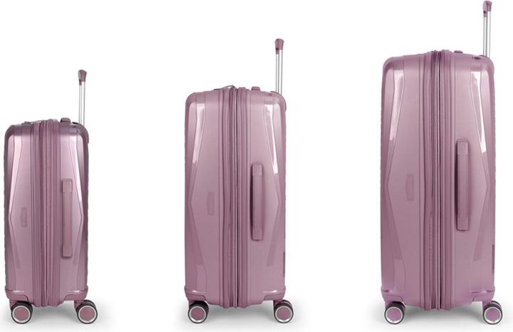 Actual product image Gabol Queens 4-wheel suitcase set 3-piece with stretch fold (223 l, XL (from 140l))