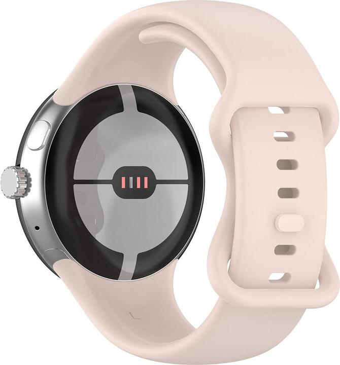 Actual product image Techsuit - Watchband (W031) - Google Pixel Watch / Watch 2 / Watch 3 41mm - Light Pink (Silicone, Watch 2)