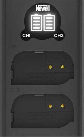 Newell battery DL-USB-C DMW-BLK22 Dual Channel Charger for Panasonic LUMIX S5, GH5, G9, GH5S (Ladegerät)