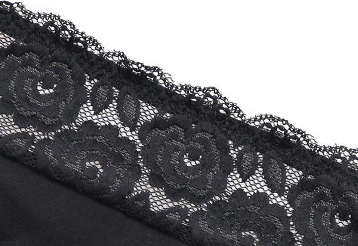 Produktbild Bonbon Rose Hoch tailliertes Menstruationshöschen mit floraler Spitze (4XL)