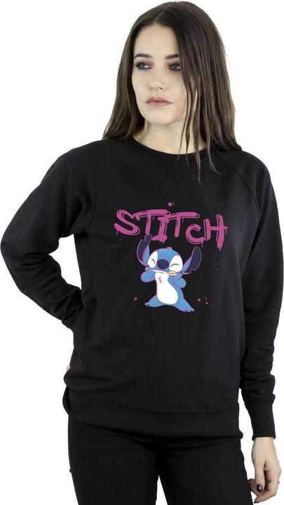 Actual product image Disney Womens/Ladies Lilo And Stitch Graffiti Sweatshirt (L)